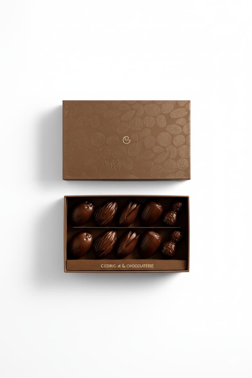 Bonbon 10 pièces chocolat noir