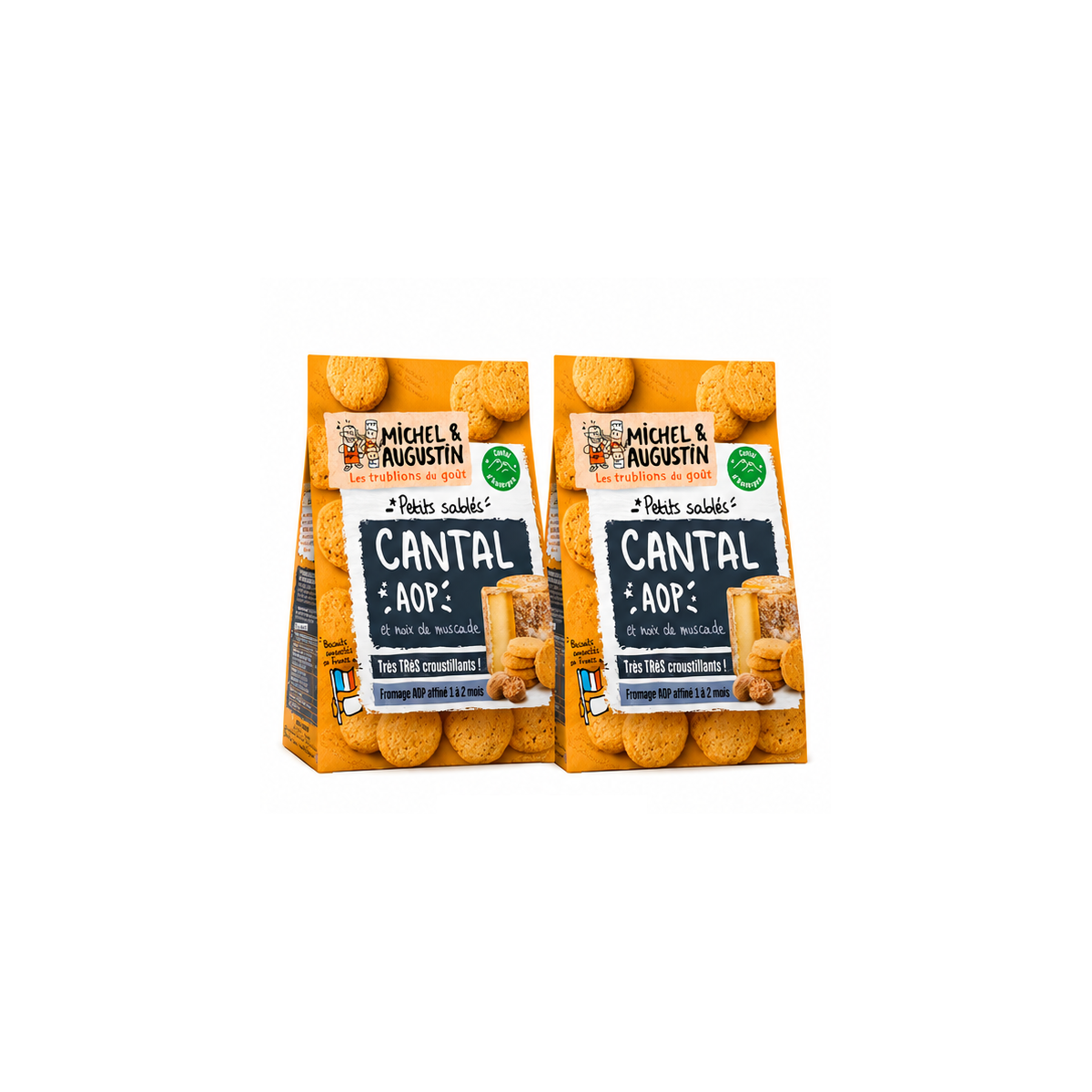 Assortiment de sablés et biscuits au fromage  4 variétés, 8 sachets