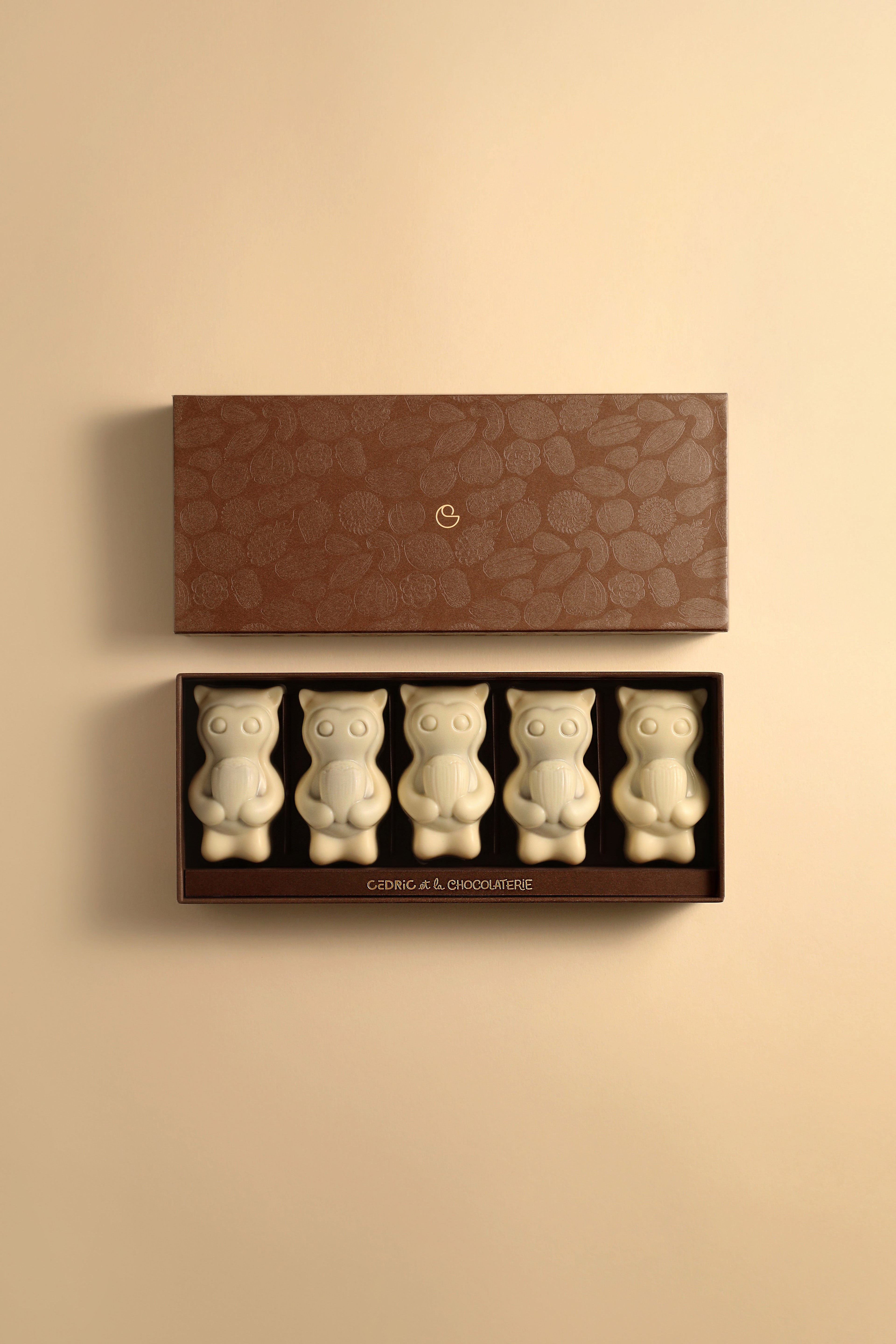 CEDRICO VANILLE NOISETTE 5 PIÈCES CHOCOLAT BLANC