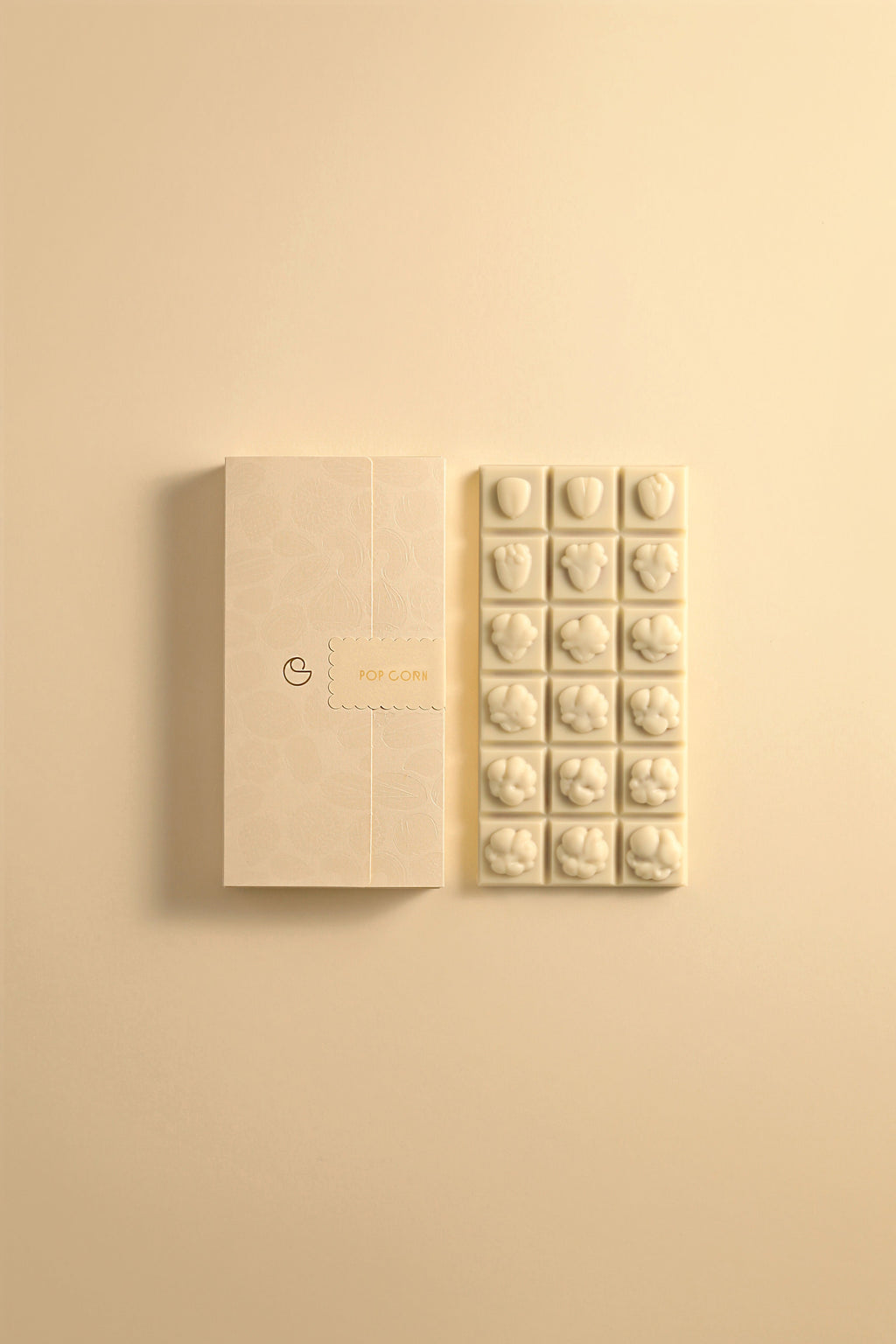 TABLETTE POP CORN CHOCOLAT BLANC