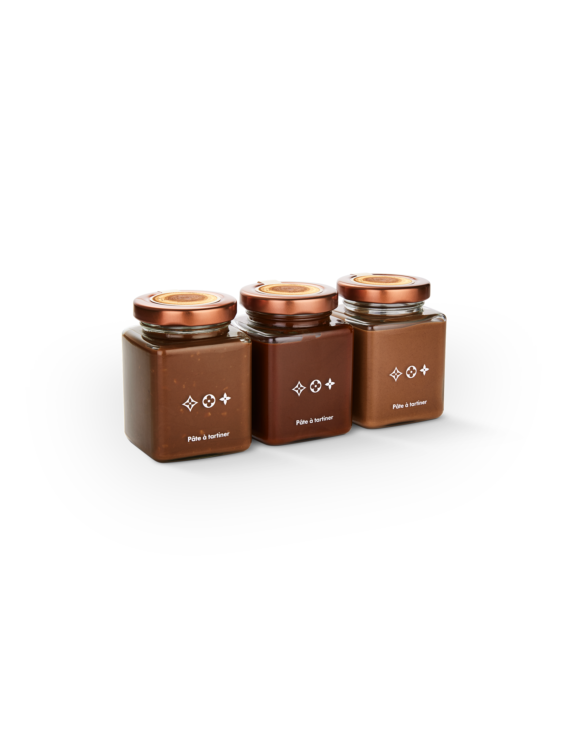 COLLECTION DE TROIS POTS DE PÂTE À TARTINER