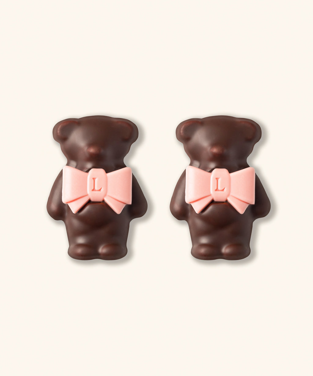 DUO D'OURSONS GUIMAUVE LADURÉE - CHOCOLAT NOIR