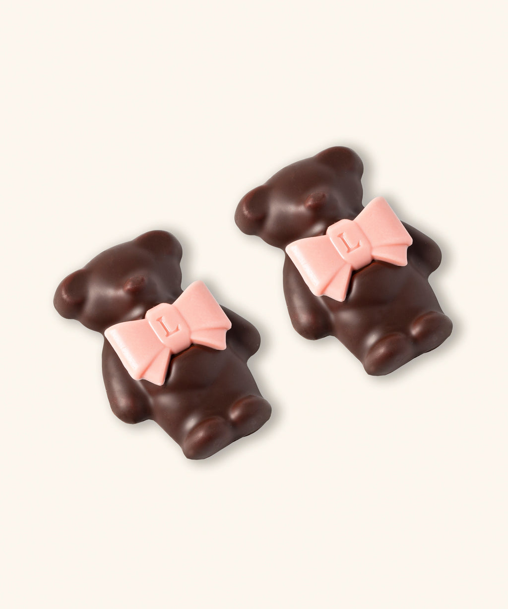 DUO D'OURSONS GUIMAUVE LADURÉE - CHOCOLAT NOIR