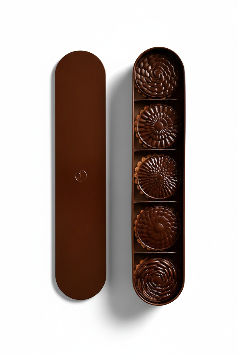 Dark chocolate biscuit