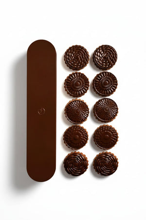 Dark chocolate biscuit