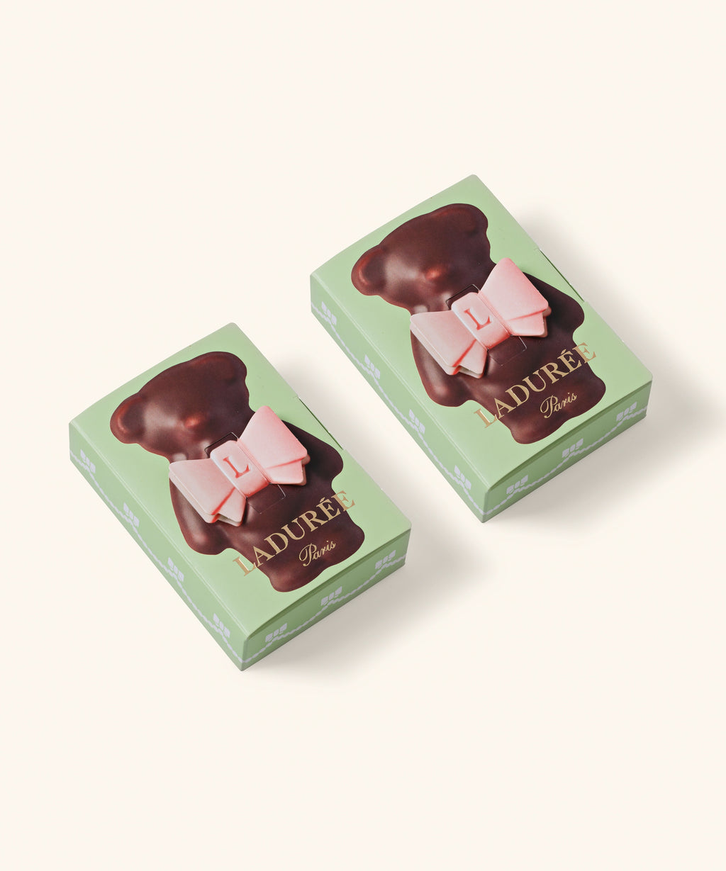 DUO D'OURSONS GUIMAUVE LADURÉE - CHOCOLAT NOIR