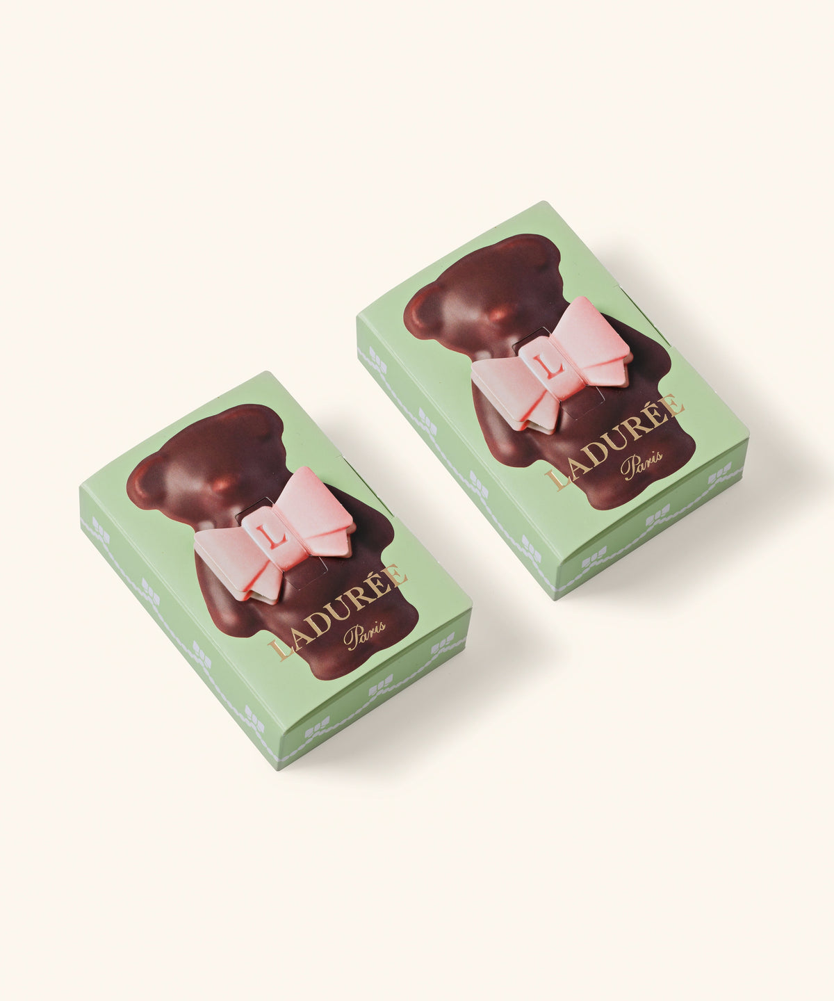 DUO D'OURSONS GUIMAUVE LADURÉE - CHOCOLAT NOIR