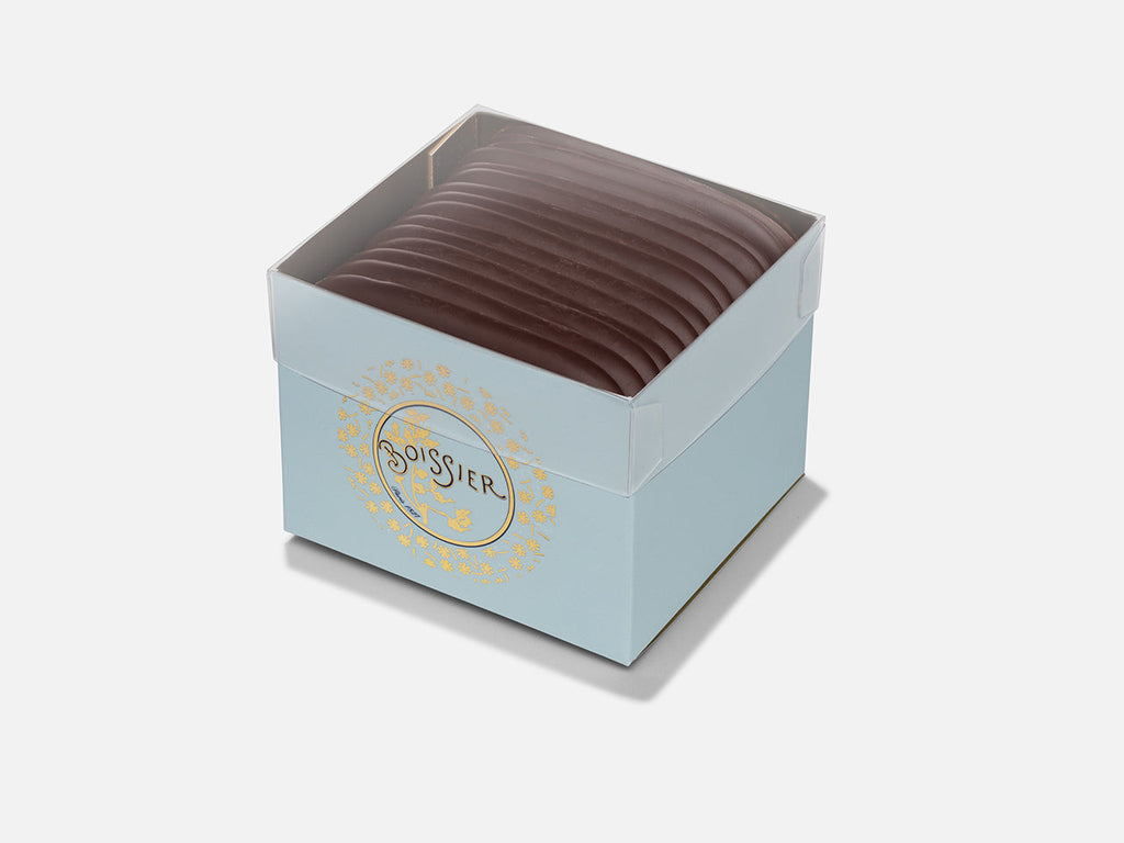 LANGUES DE CHAT CITRON VERT - CHOCOLAT NOIR