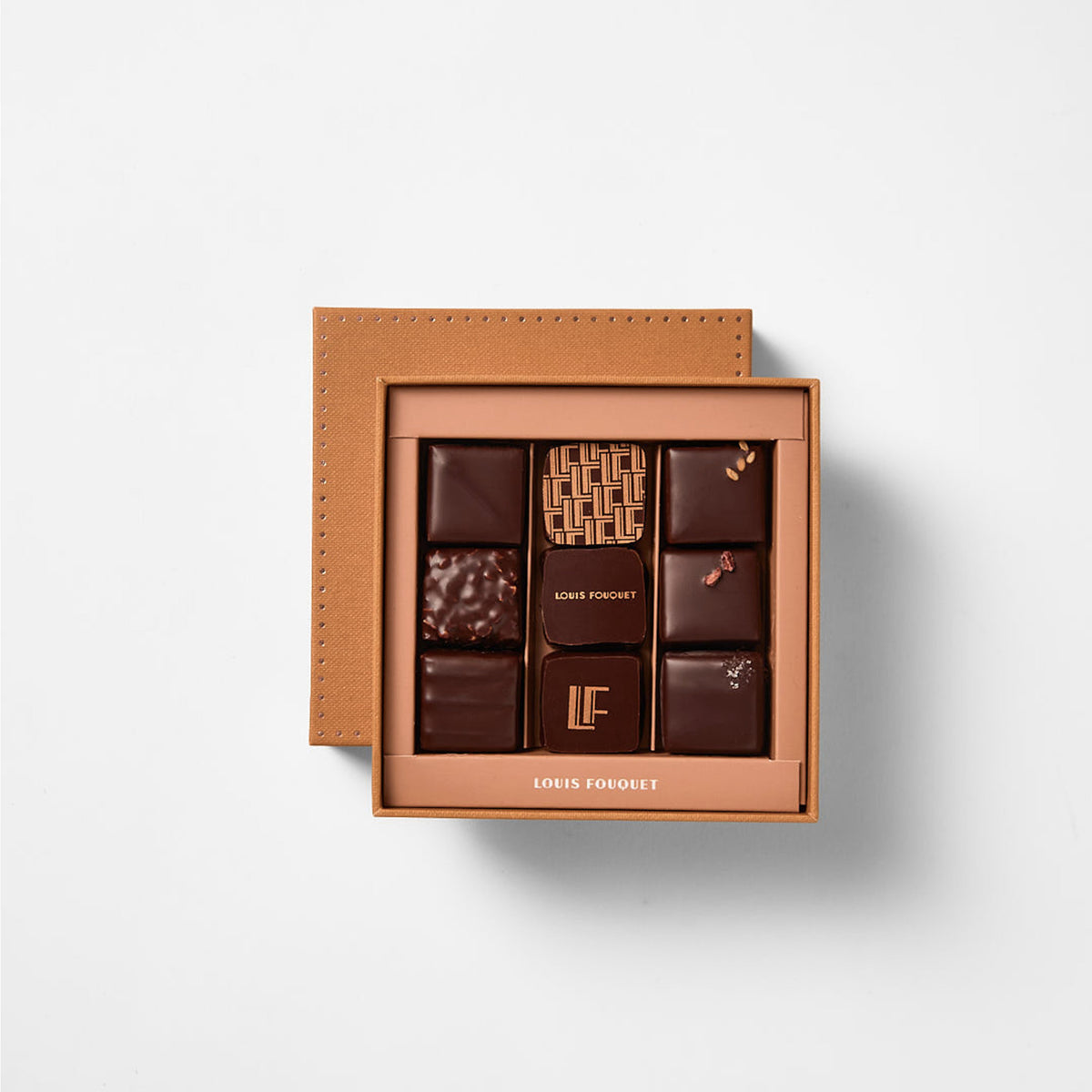 BOÎTE DE 9 CHOCOLATS NOIR