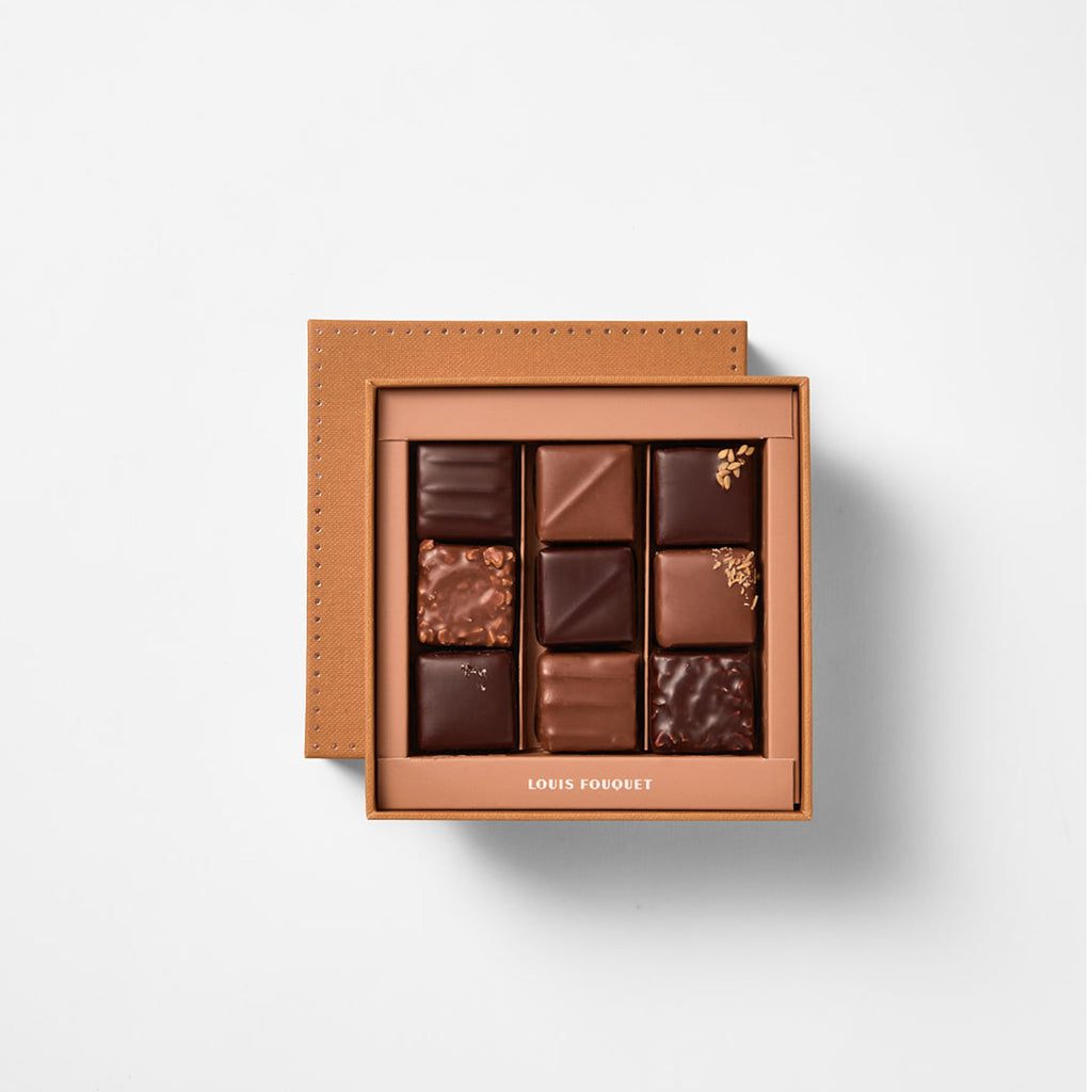 BOÎTE DE 9 PRALINÉS À L'ANCIENNE