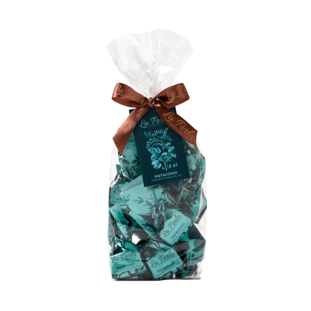 La Perla di Torino Truffe au chocolat blanc aux pistaches 200g