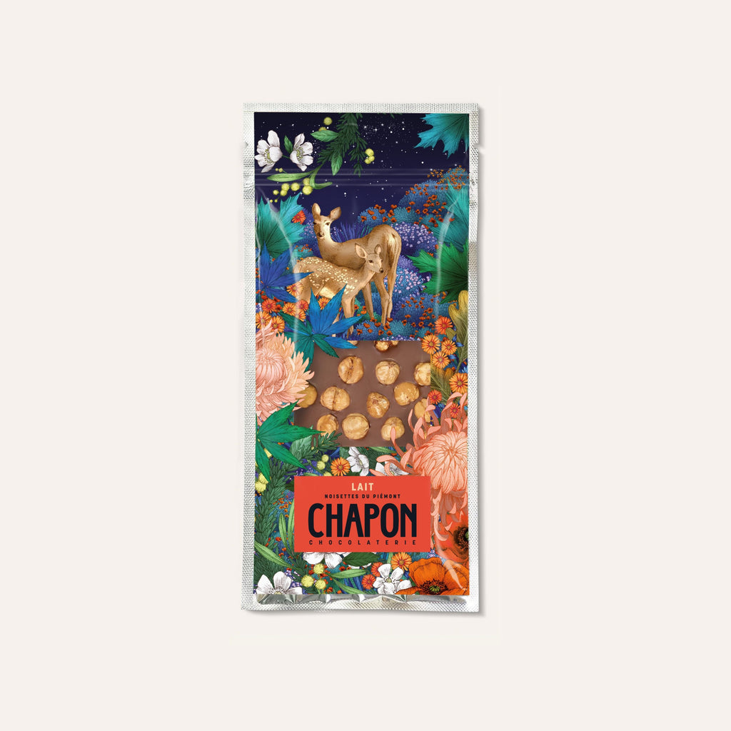 TABLETTE DE CHOCOLAT AU LAIT AUX NOISETTES ENTIÈRES DU PIÉMONT