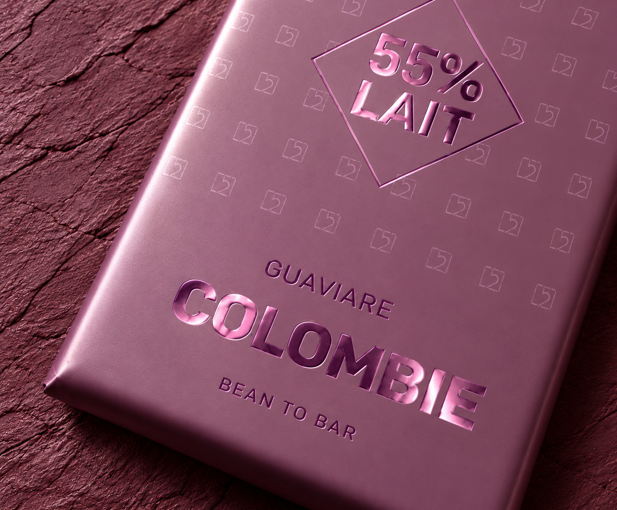 ル・カレ・ド・サンク コロンビア Guaviare ミルクチョコレート55％ タブレット