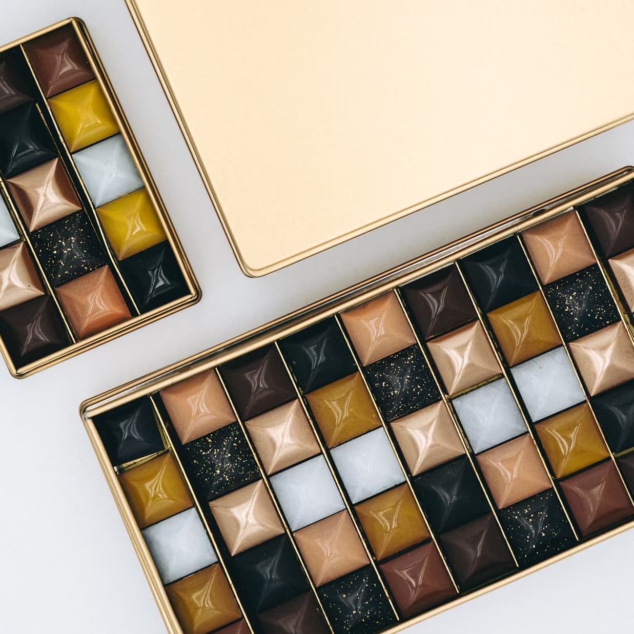 Les cubes de pâte à tartiner