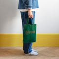 MERCI - TOTE BAG EN COTON - VERT