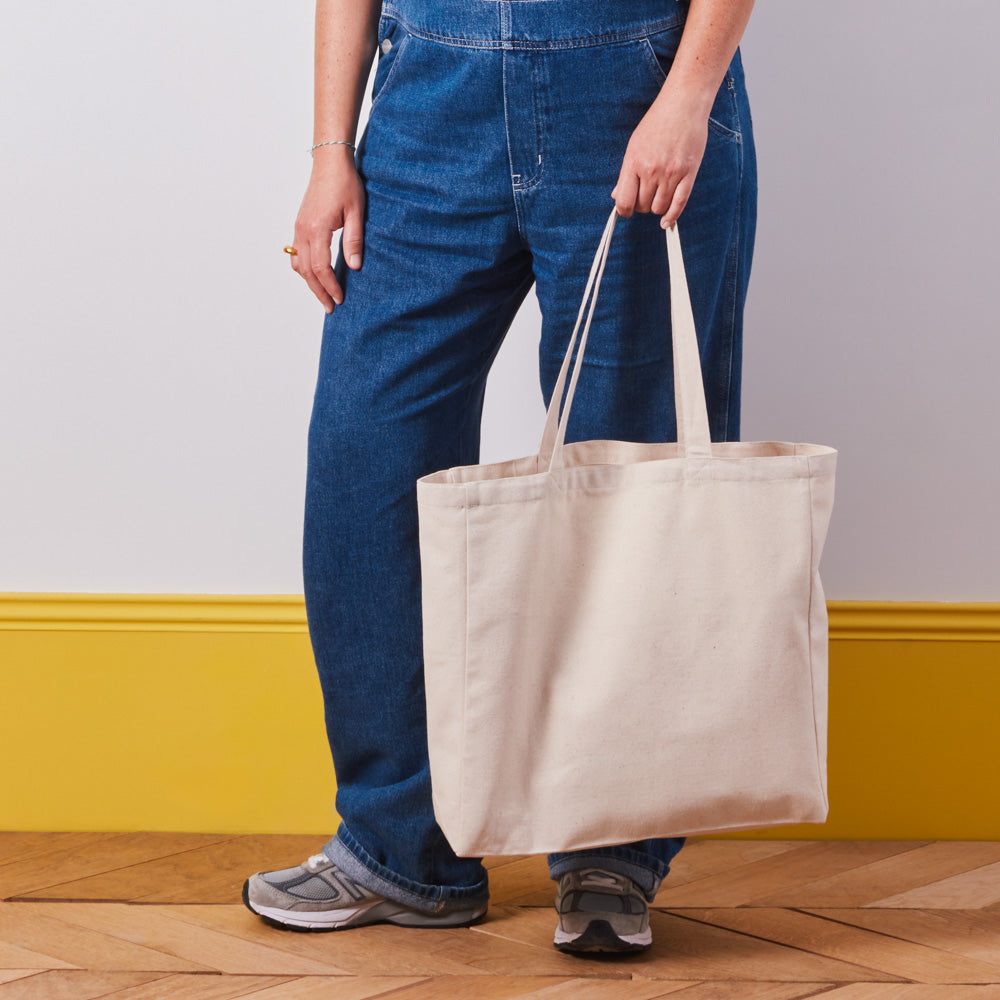 MERCI - TOTE BAG EN COTON - BLANC