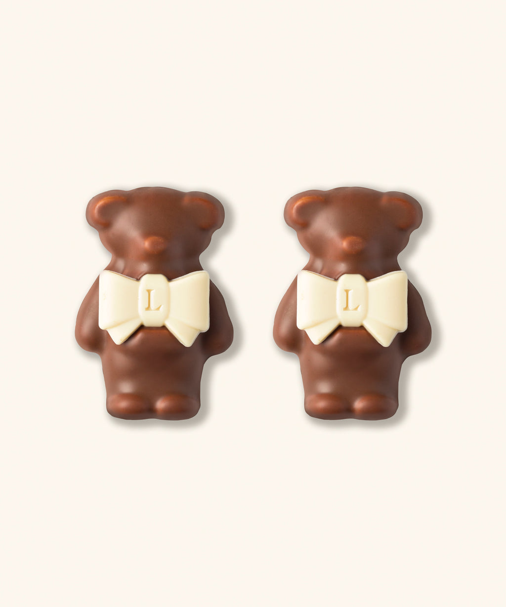 DUO D'OURSONS GUIMAUVE LADURÉE - CHOCOLAT AU LAIT