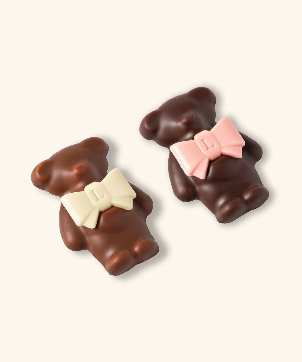 DUO D'OURSONS GUIMAUVE LADURÉE - CHOCOLAT AU LAIT ET NOIR