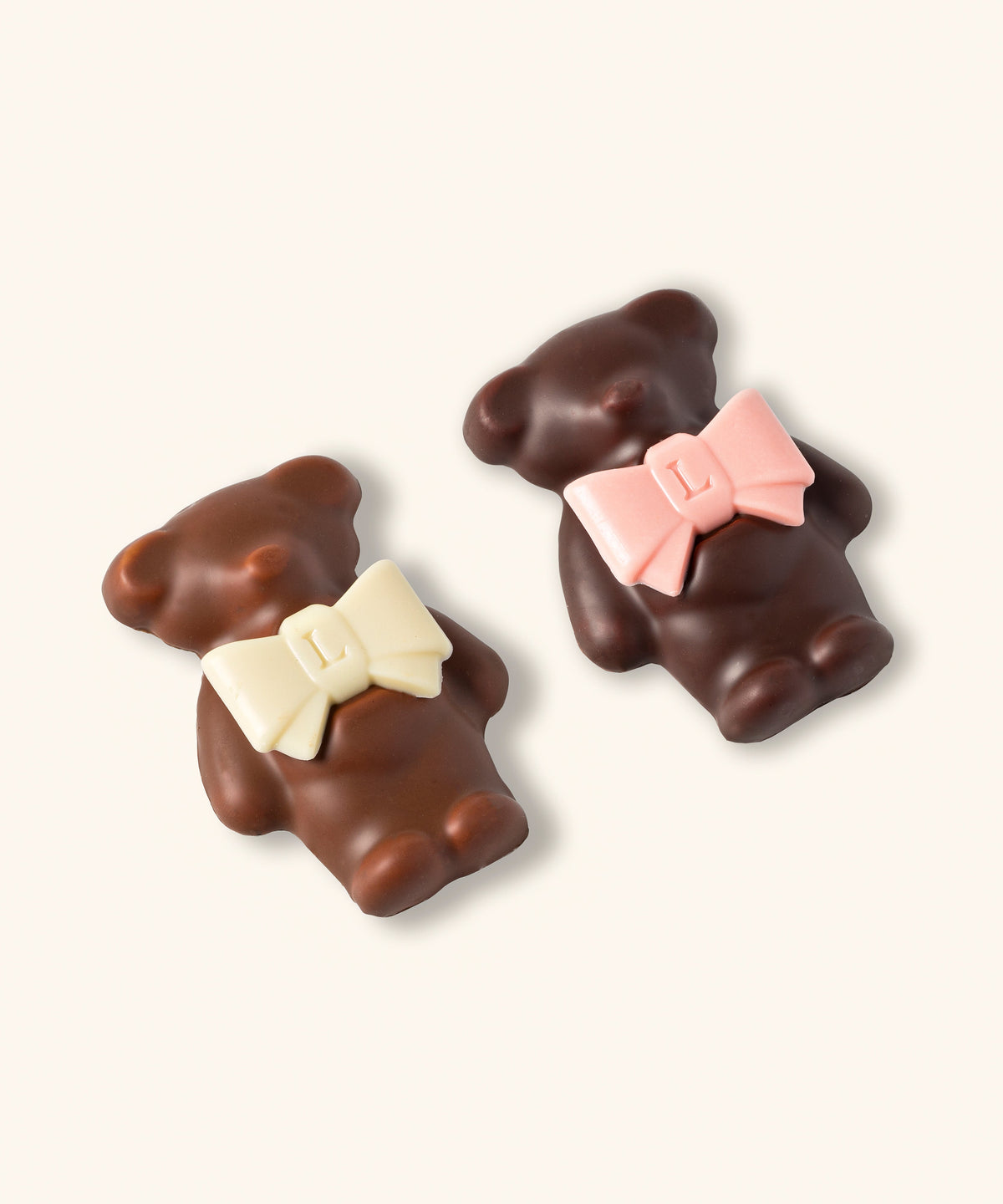 DUO D'OURSONS GUIMAUVE LADURÉE - CHOCOLAT AU LAIT ET NOIR