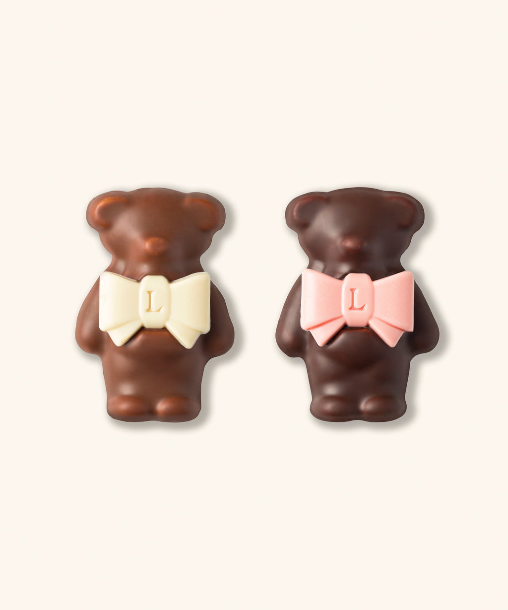 DUO D'OURSONS GUIMAUVE LADURÉE - CHOCOLAT AU LAIT ET NOIR