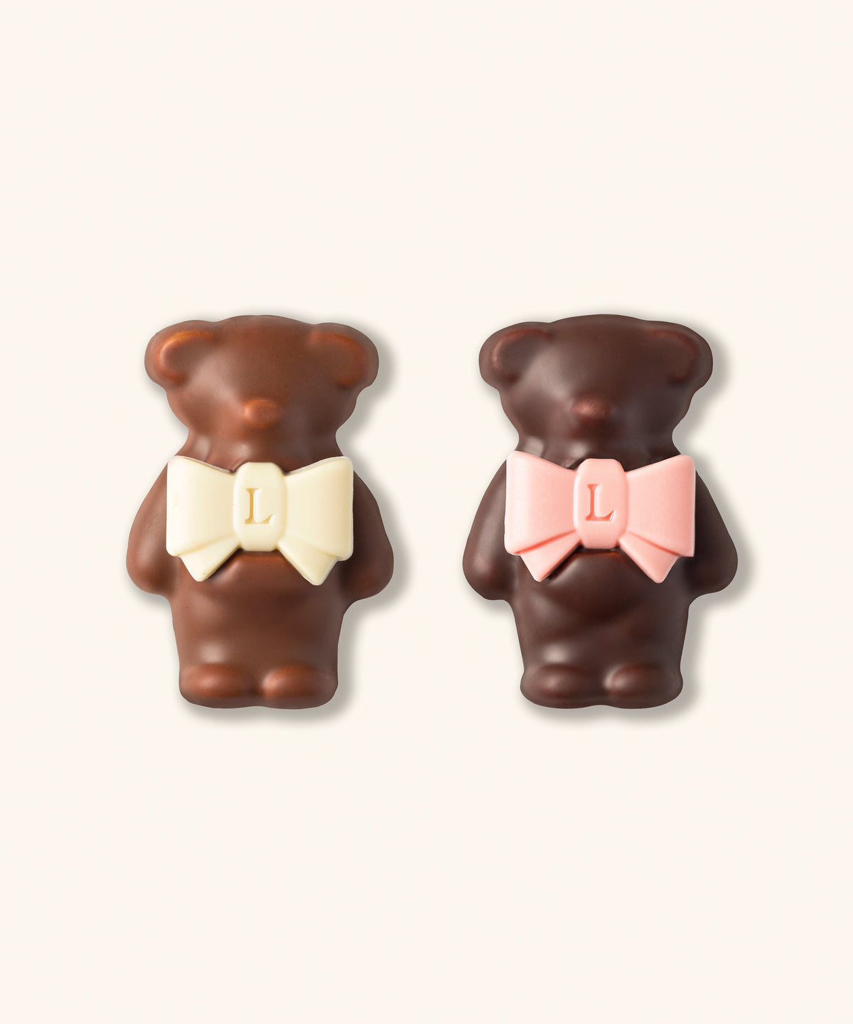 DUO D'OURSONS GUIMAUVE LADURÉE - CHOCOLAT AU LAIT ET NOIR
