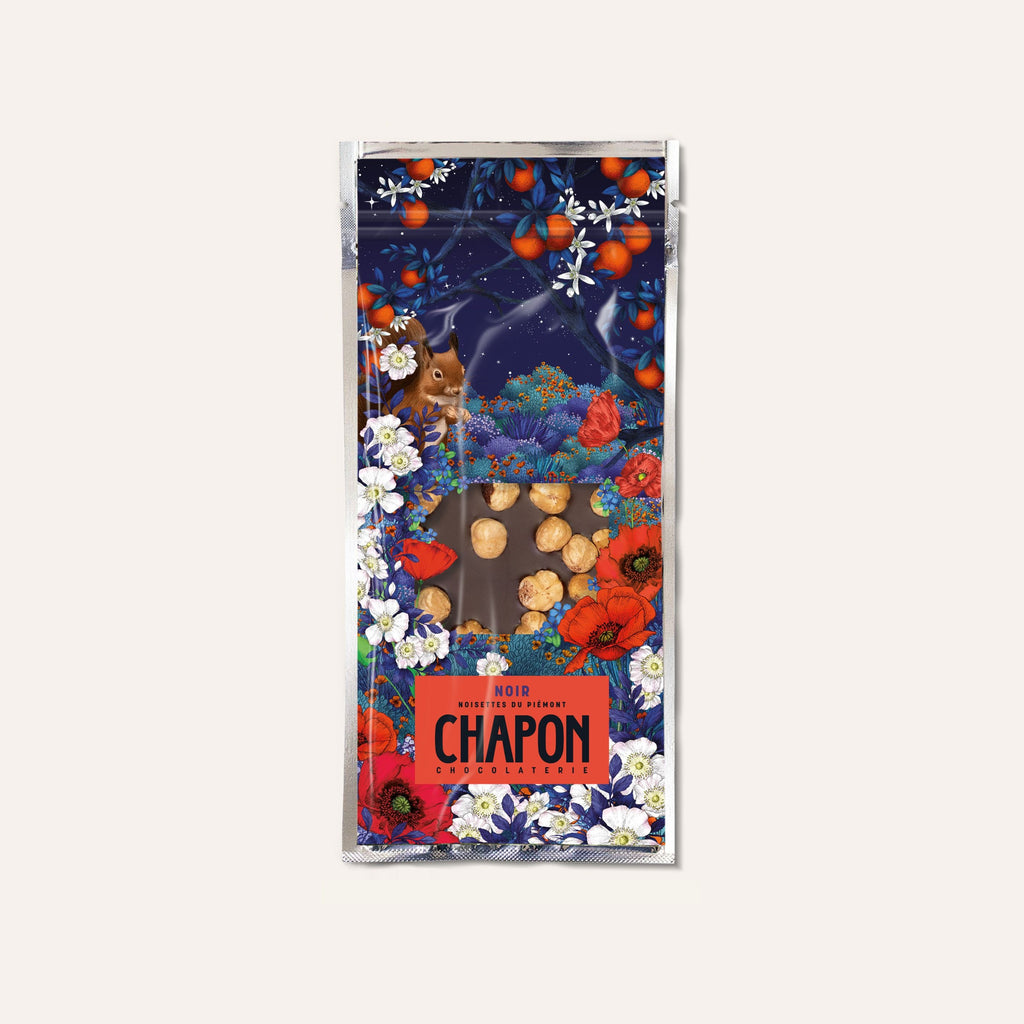 TABLETTE DE CHOCOLAT NOIR NOISETTES ENTIÈRES DU PIÉMONT