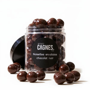 Noisettes enrobées au chocolat set
