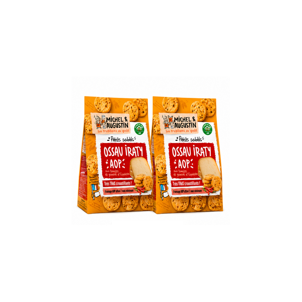 Assortiment de sablés et biscuits au fromage  4 variétés, 8 sachets
