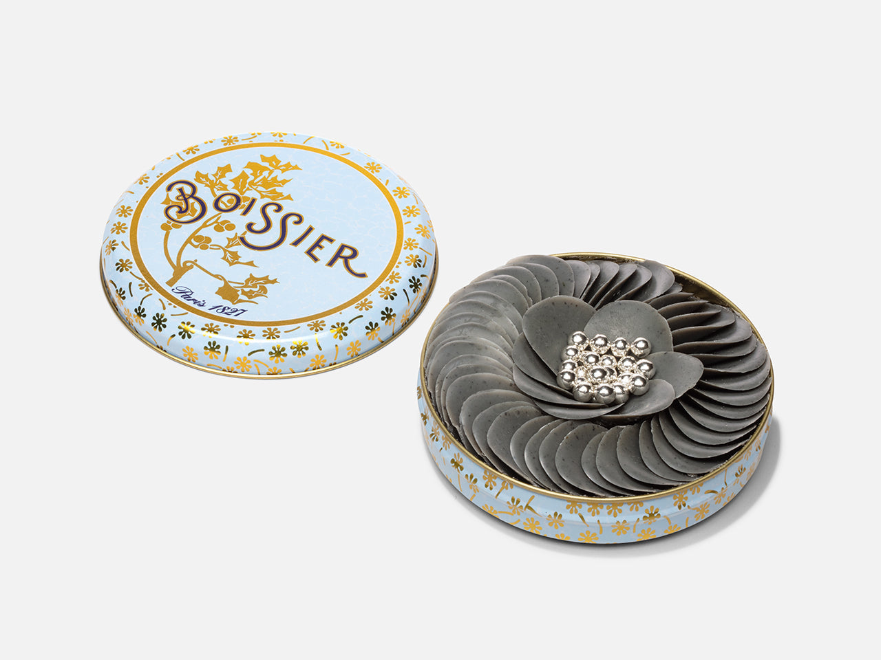 PÉTALES SÉSAME ET PERLES ARGENT