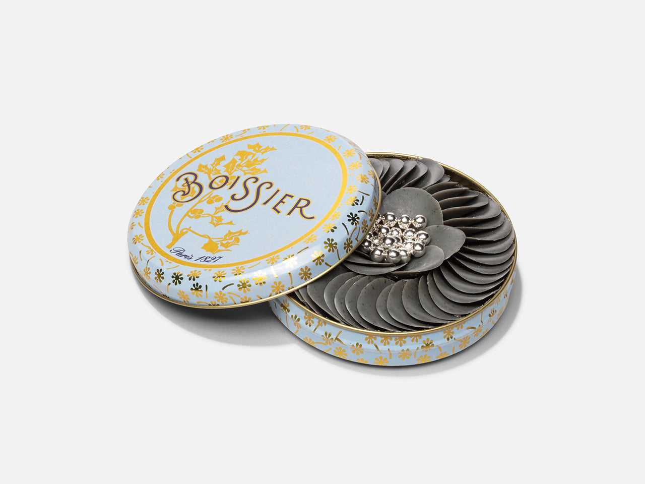 PÉTALES SÉSAME ET PERLES ARGENT