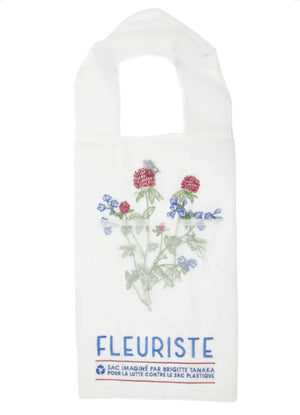 SAC ORGANZA FLEURISTE ROUGE