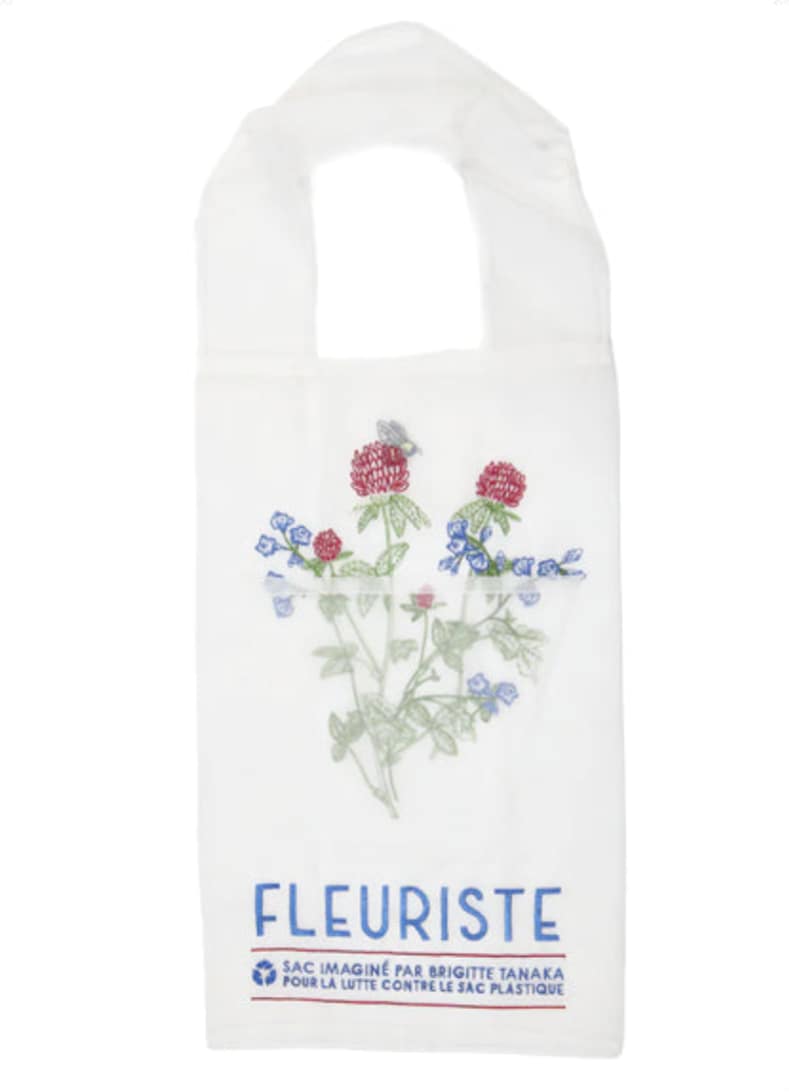 SAC ORGANZA FLEURISTE ROUGE