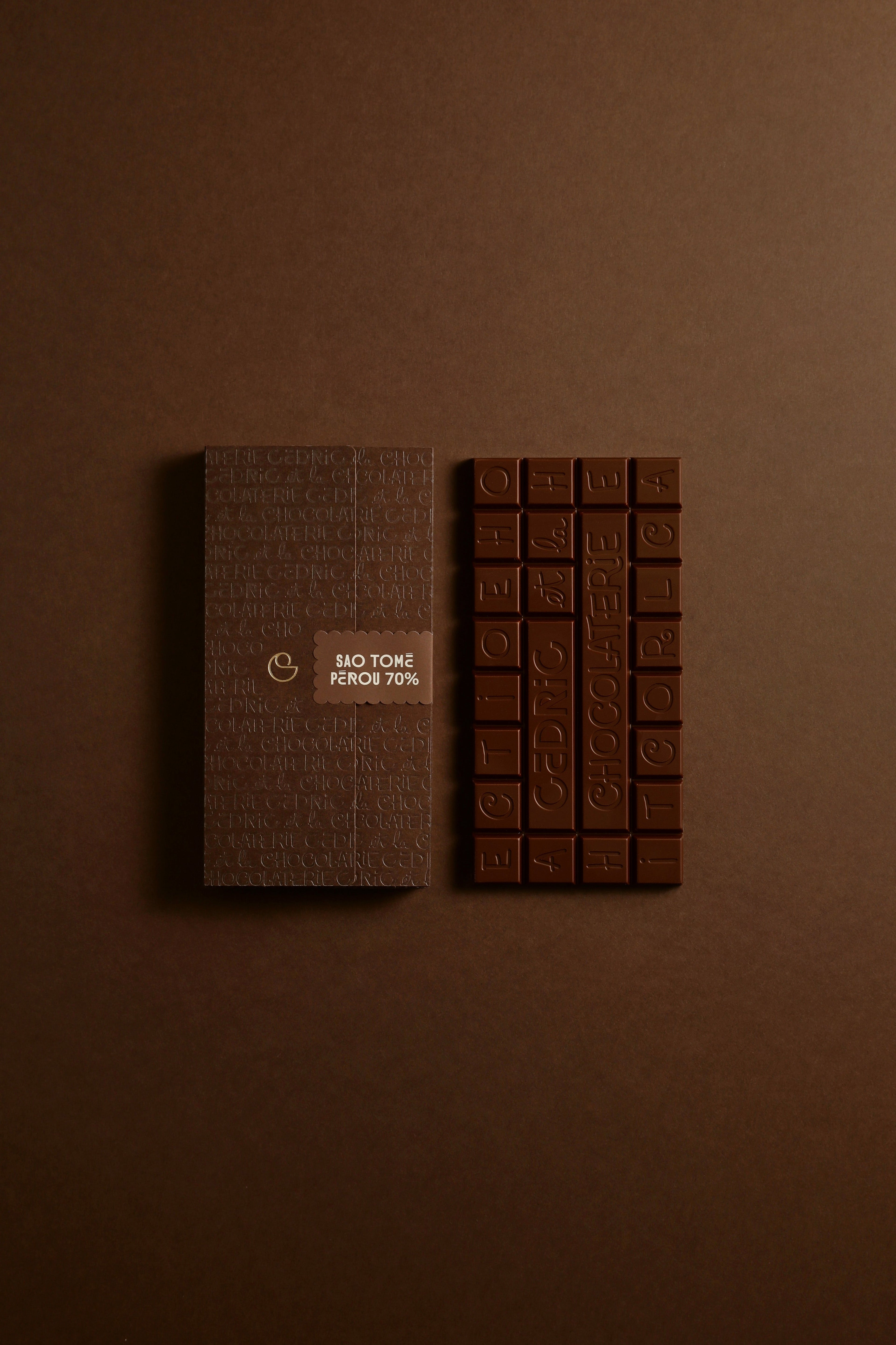 TABLETTE DE CHOCOLAT PÉROU & SAO TOMÉ 70%