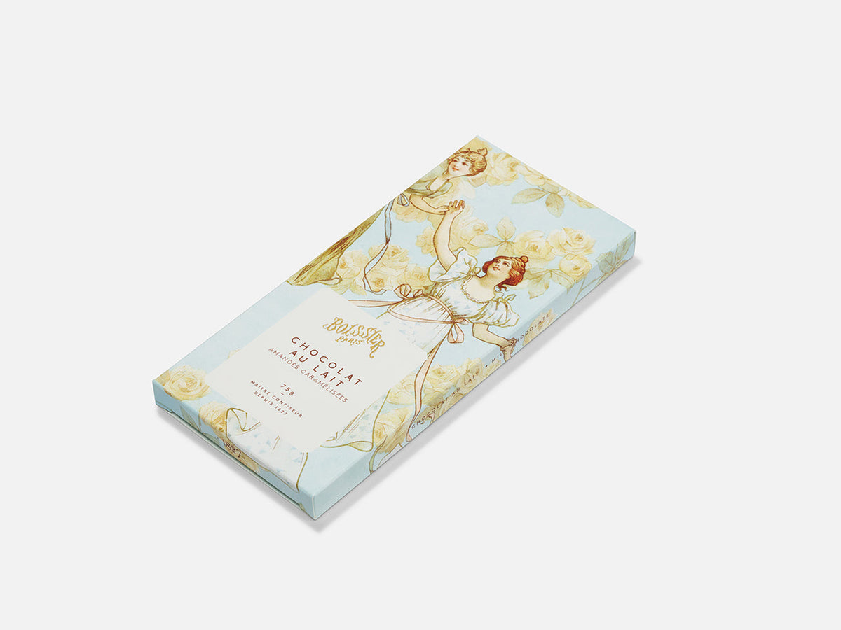 TABLETTE CHOCOLAT AU LAIT AMANDES CARAMÉLISÉES