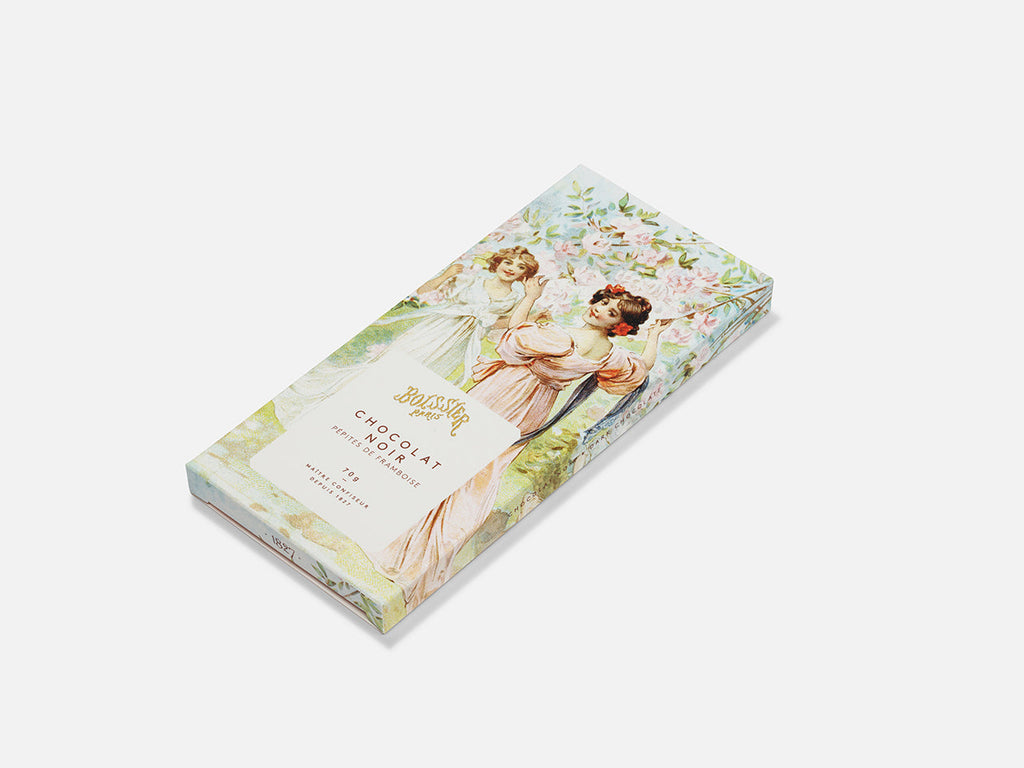 TABLETTE CHOCOLAT NOIR PÉPITES DE FRAMBOISE