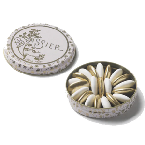 White & Gold Almond & Chocolate Dragées