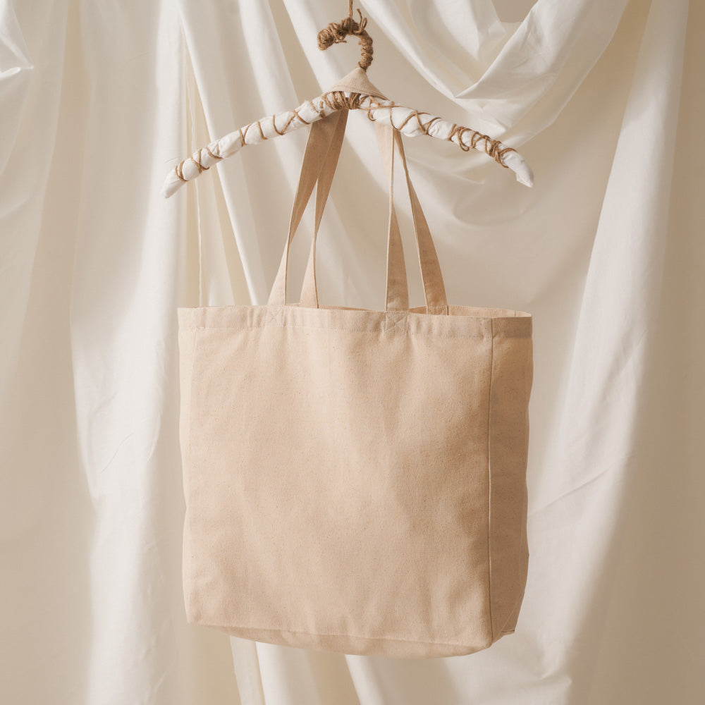 MERCI - TOTE BAG EN COTON - BLANC