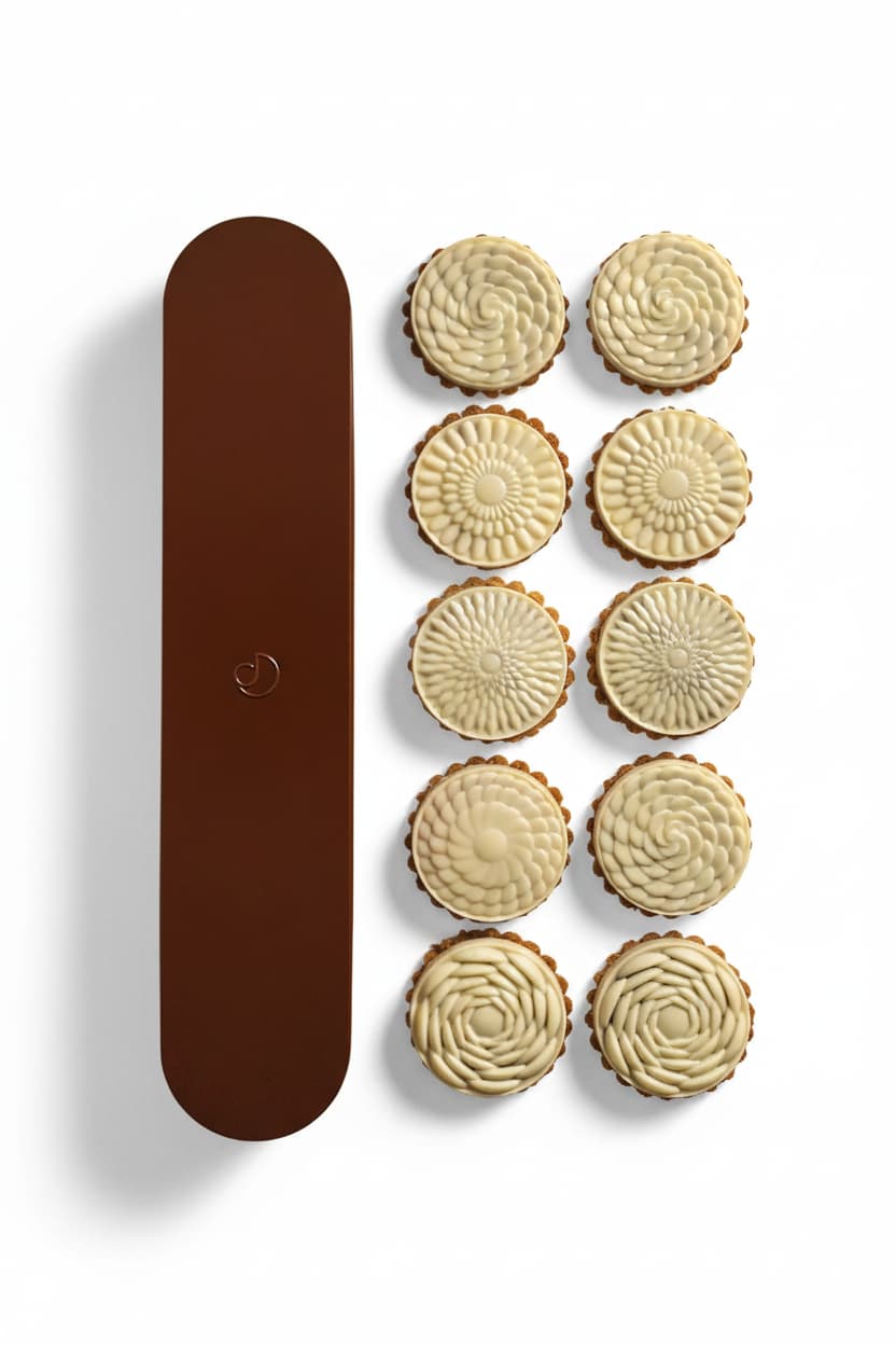 White chocolate biscuit