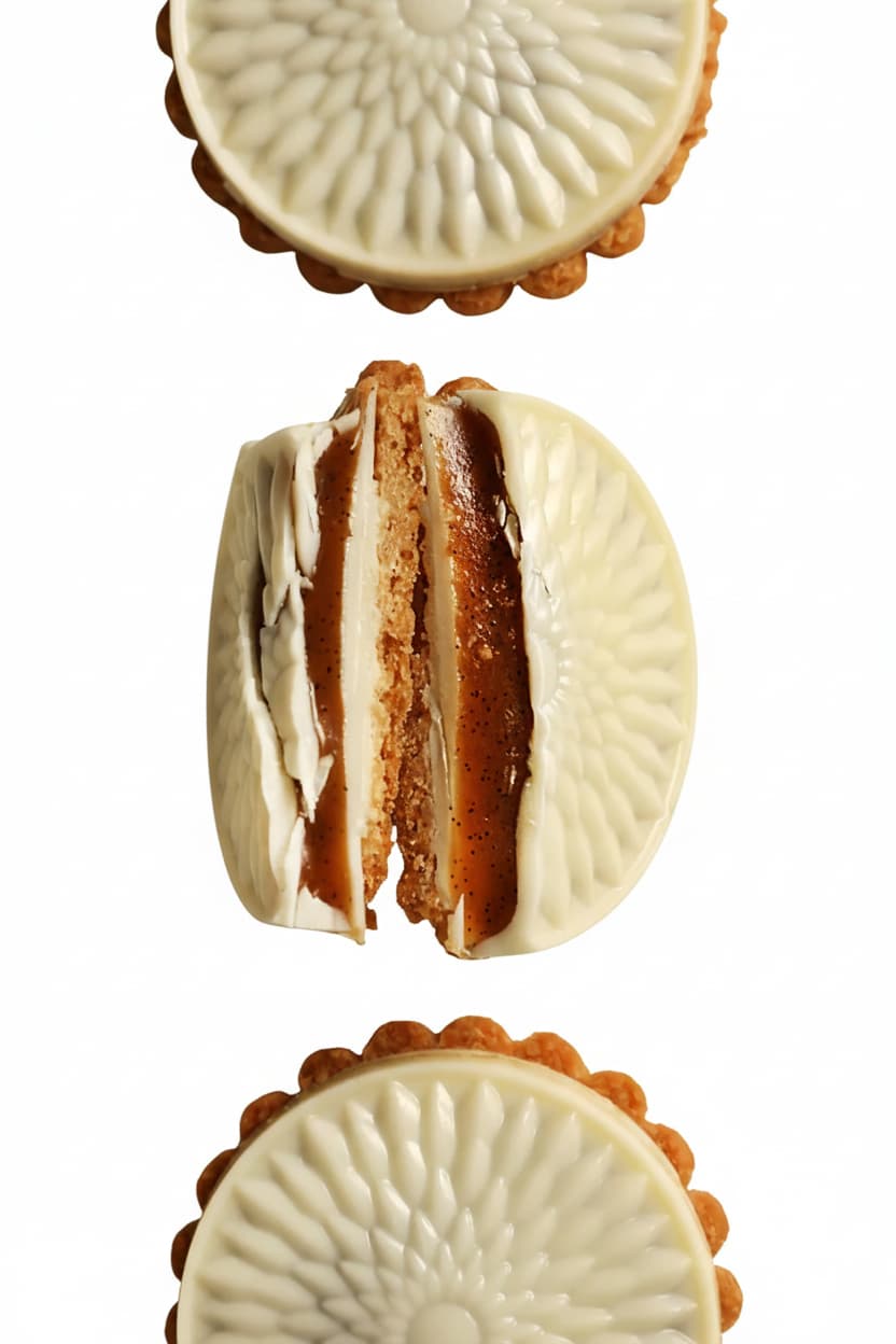 White chocolate biscuit