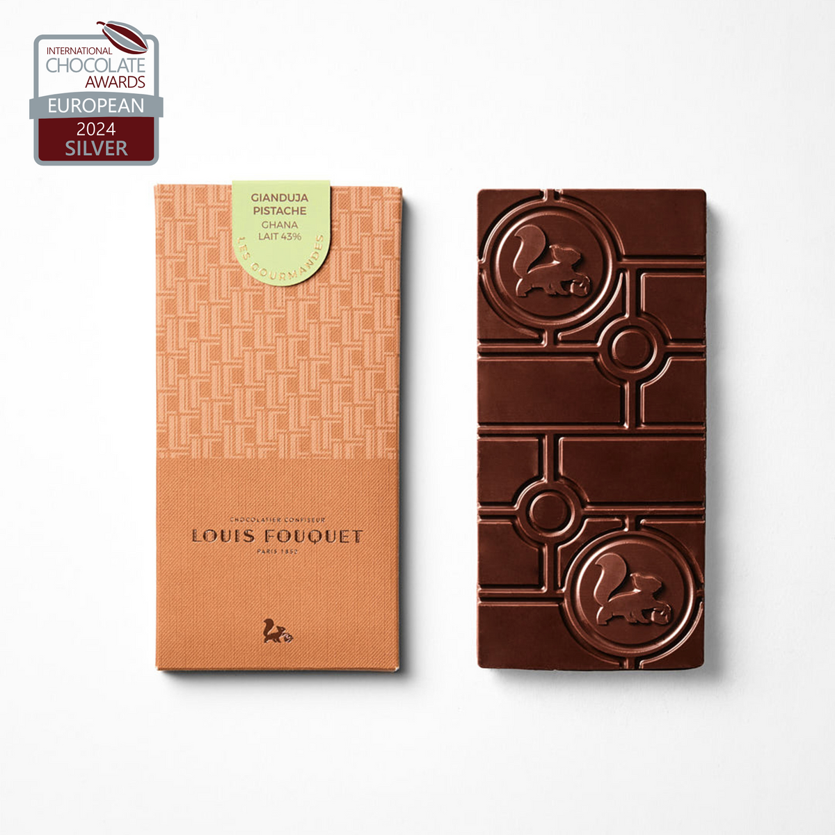 TABLETTE GIANDUJA PISTACHE - LAIT