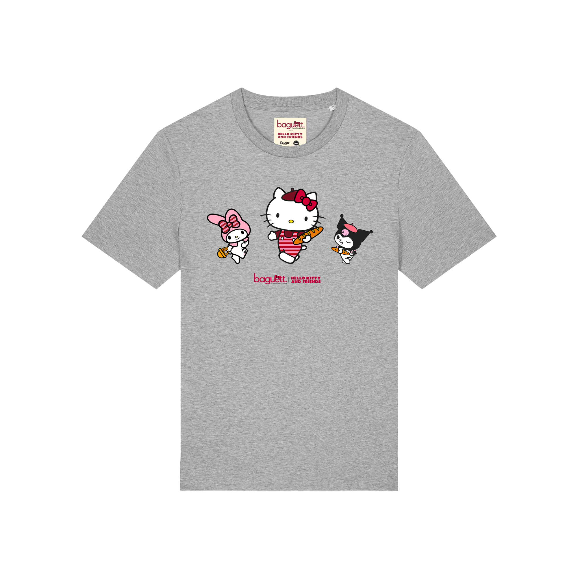 T-SHIRT BEST FRIENDS - ADULTE - GRIS