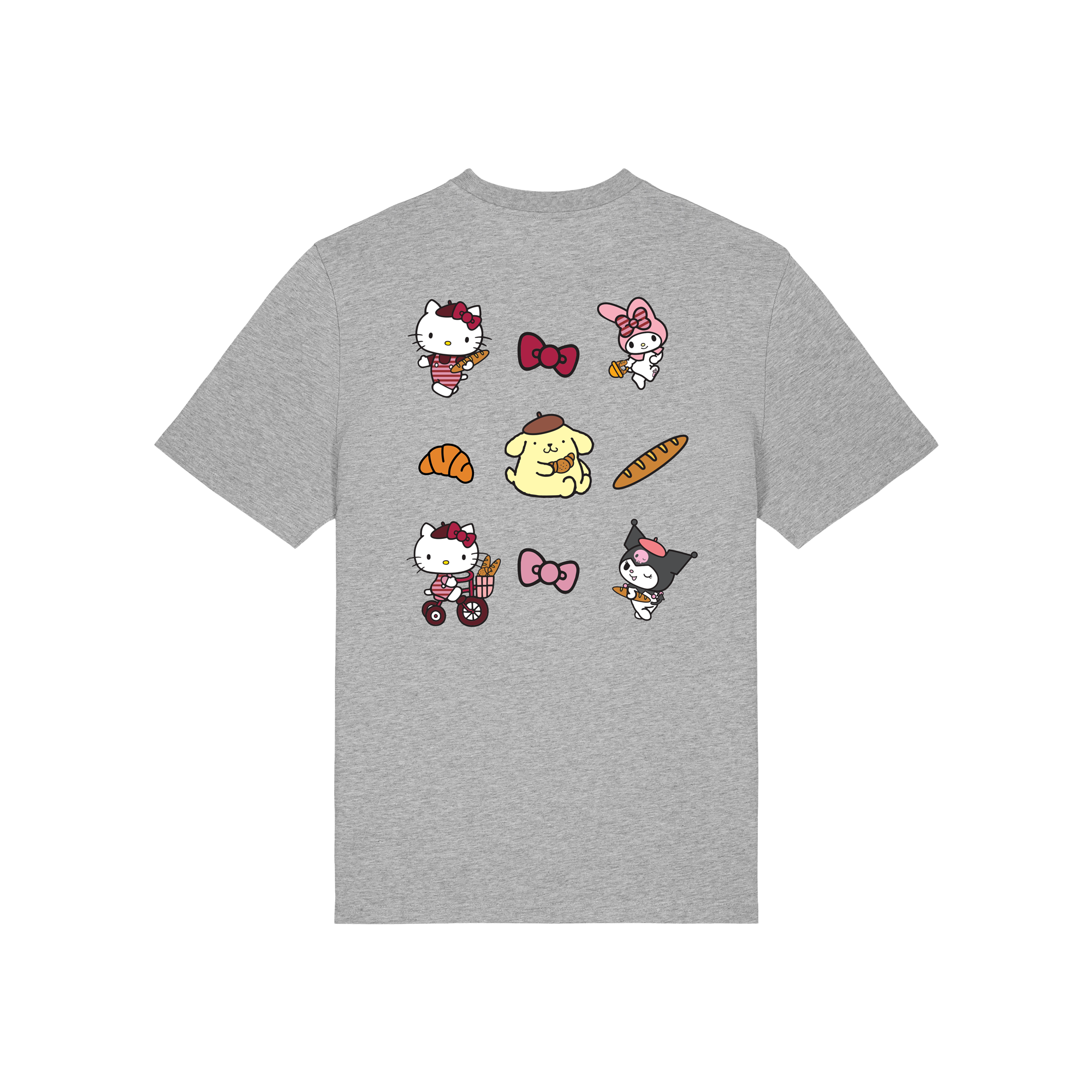 T-SHIRT HELLO KITTY AND FRIENDS - ADULTE - GRIS