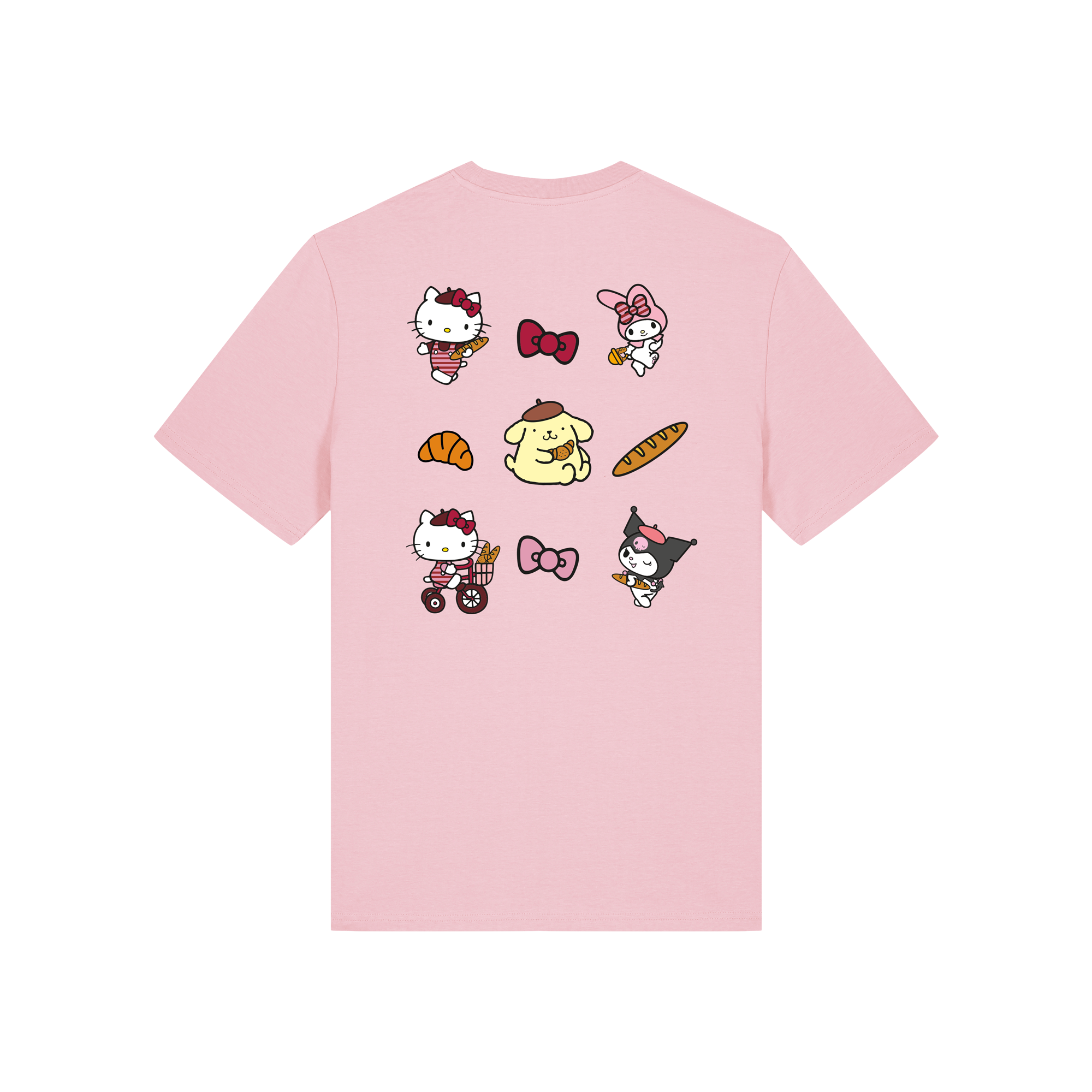 T-SHIRT HELLO KITTY AND FRIENDS - ADULTE - ROSE