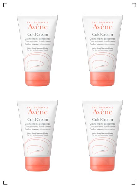 Avene CREME MAINS AU COLD CREAM, ハンドクリーム 4本セット アベンヌ