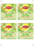 Lipton THE VERT BIO GINGEMBRE CITRON VERT, オーガニック ジンジャー＆レモンティー 4箱セット リプトン