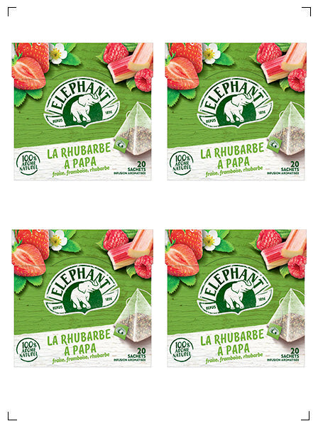 Elephant LA RHUBARBE A PAPA, ルバルブ ア パパ ハーブティー 4箱セット エレファン