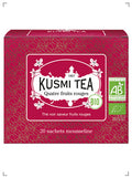 Kusmi Tea QUATRE FRUITS ROUGES BIO 20 SACHETS MOUSSELINES, フォー レッド フルーツ ティーバッグ ×20袋 クスミティ