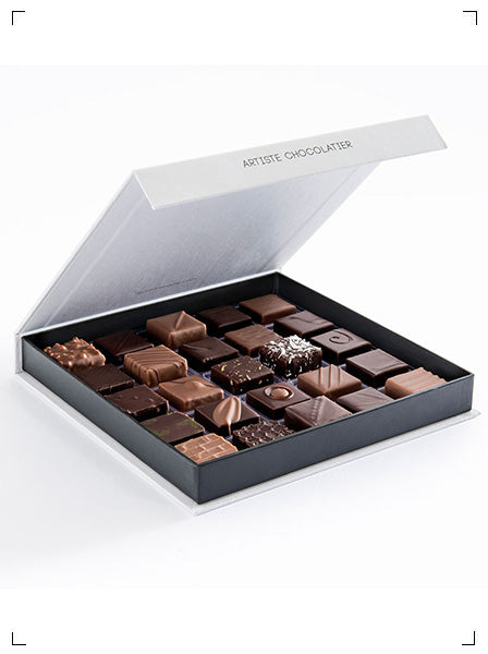 Quentin Bailly COFFRET 25 PRALINES & GANACHES MIXTES, アソートショコラ 25個入り カンタン バイィ