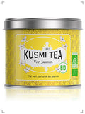 Kusmi Tea THE VERT JASMIN BIO BOITE METAL, テ ヴェール ジャスマン 缶入り クスミティ