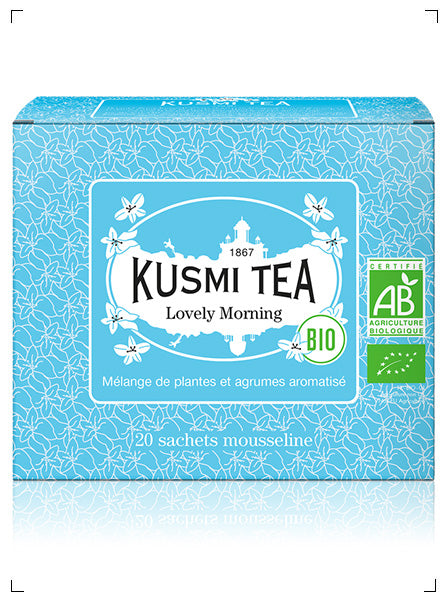 Kusmi Tea LOVELY MORNING BIO 20 SACHETS MOUSSELINES, ラヴリーモーニング ティーバッグ ×20袋 クスミティ